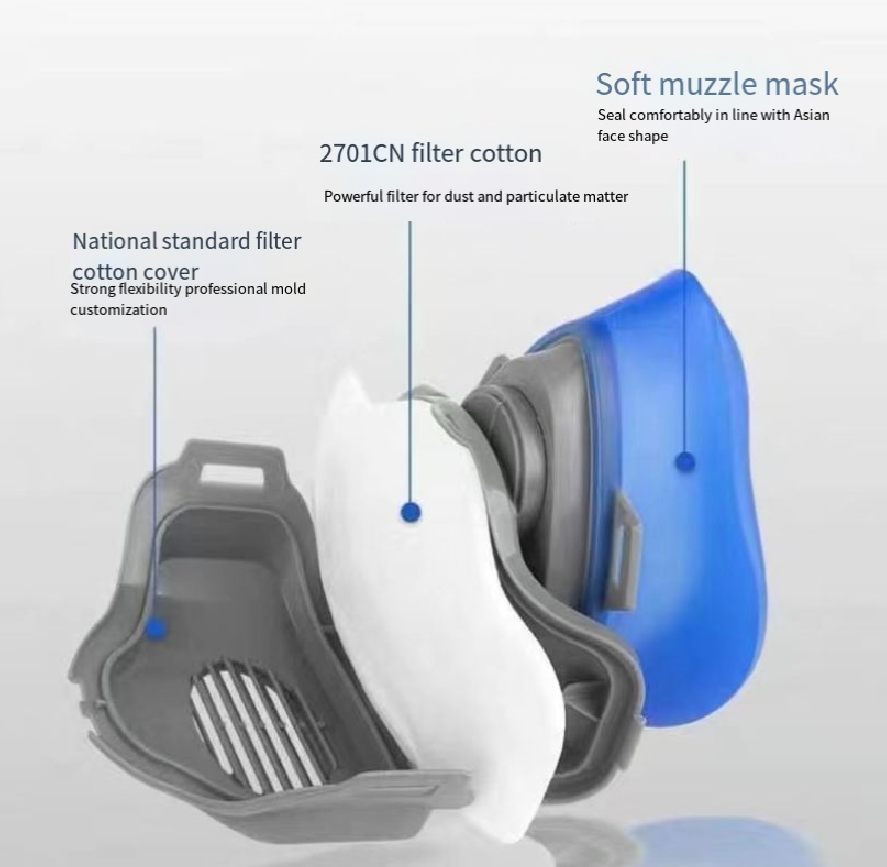 Dustproof3200silica gel Half M - Dust Mask Construction recension och pris